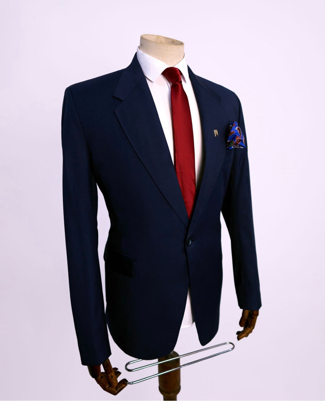 Navy Blue Two Piece Suit