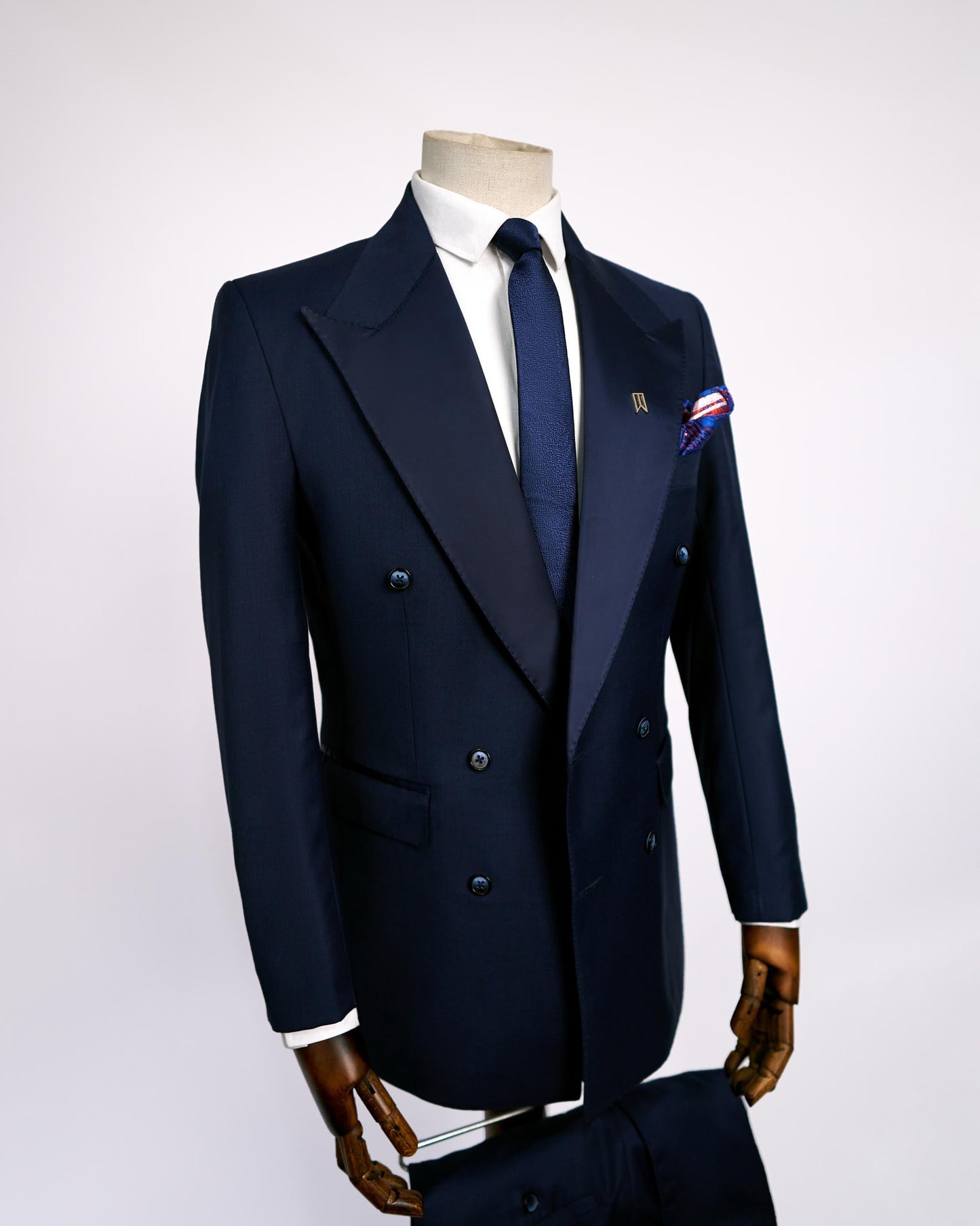 Navy Blue Tuxedo Two Piece Suit