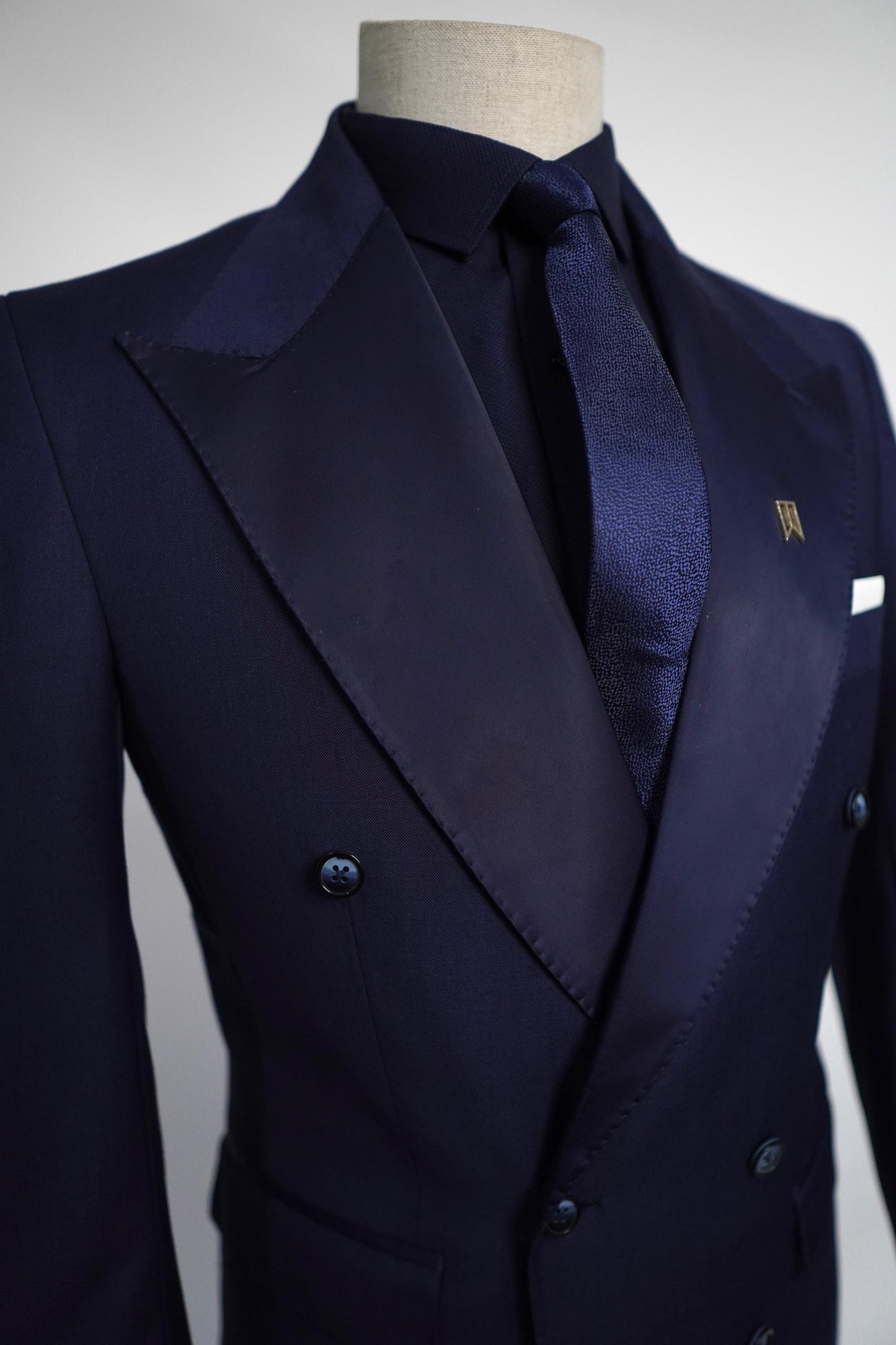 Navy Blue Two Piece Tuxedo