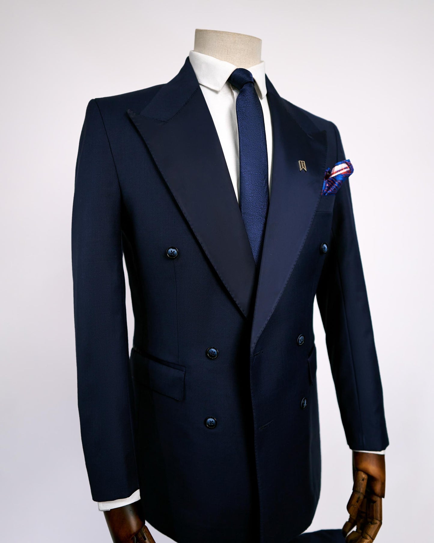 Navy Blue Tuxedo Two Piece Suit