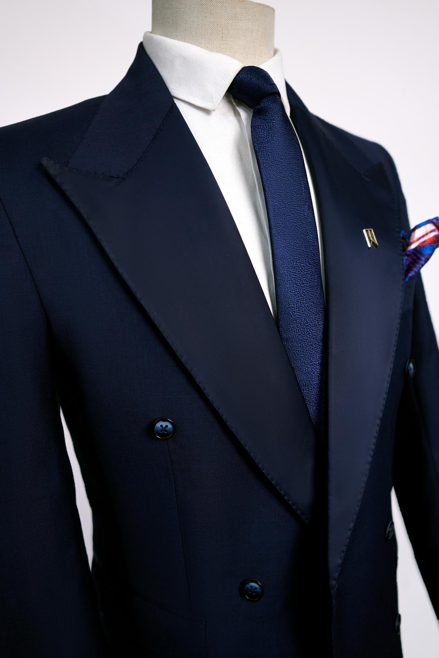 Navy Blue Tuxedo Two Piece Suit