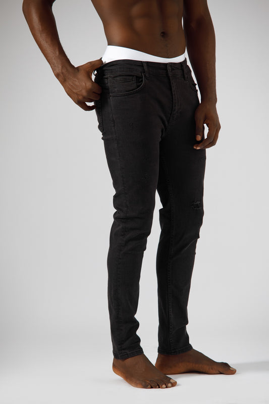 Black ripped jeans (Slim Fit)