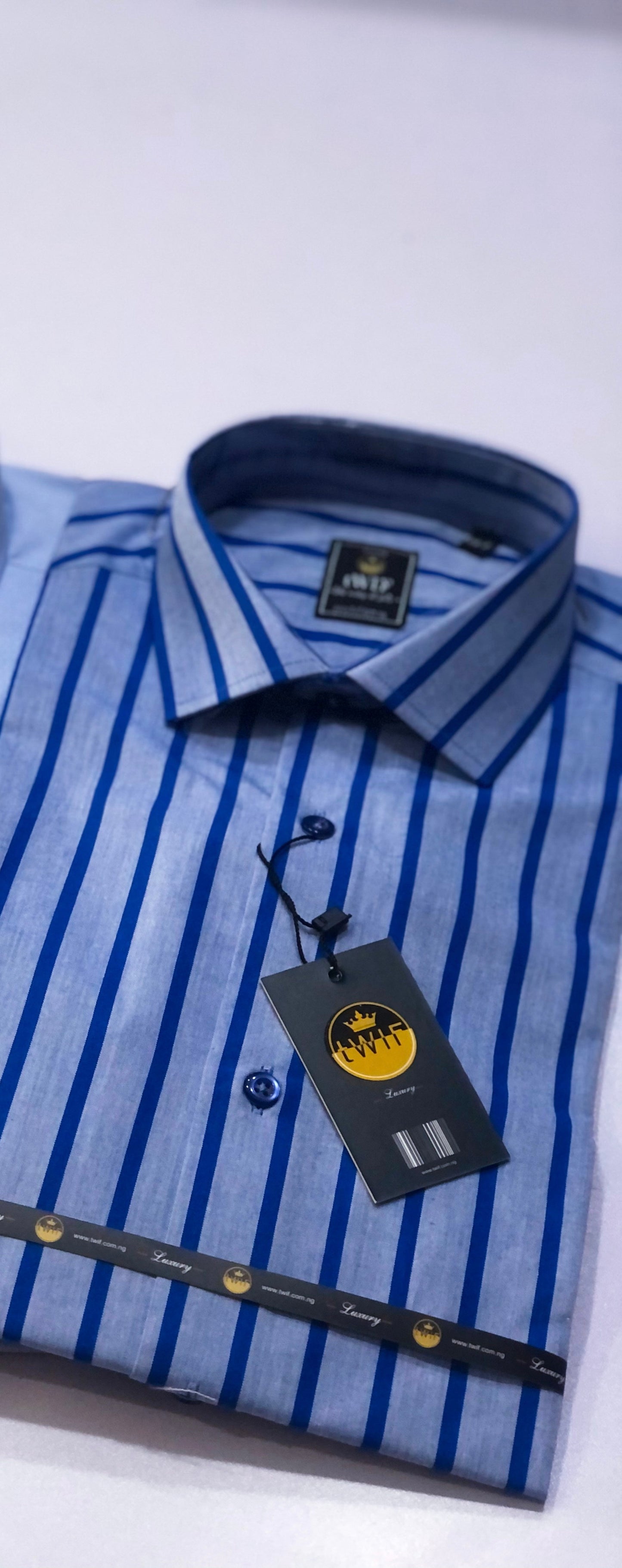 Blue stripe shirt