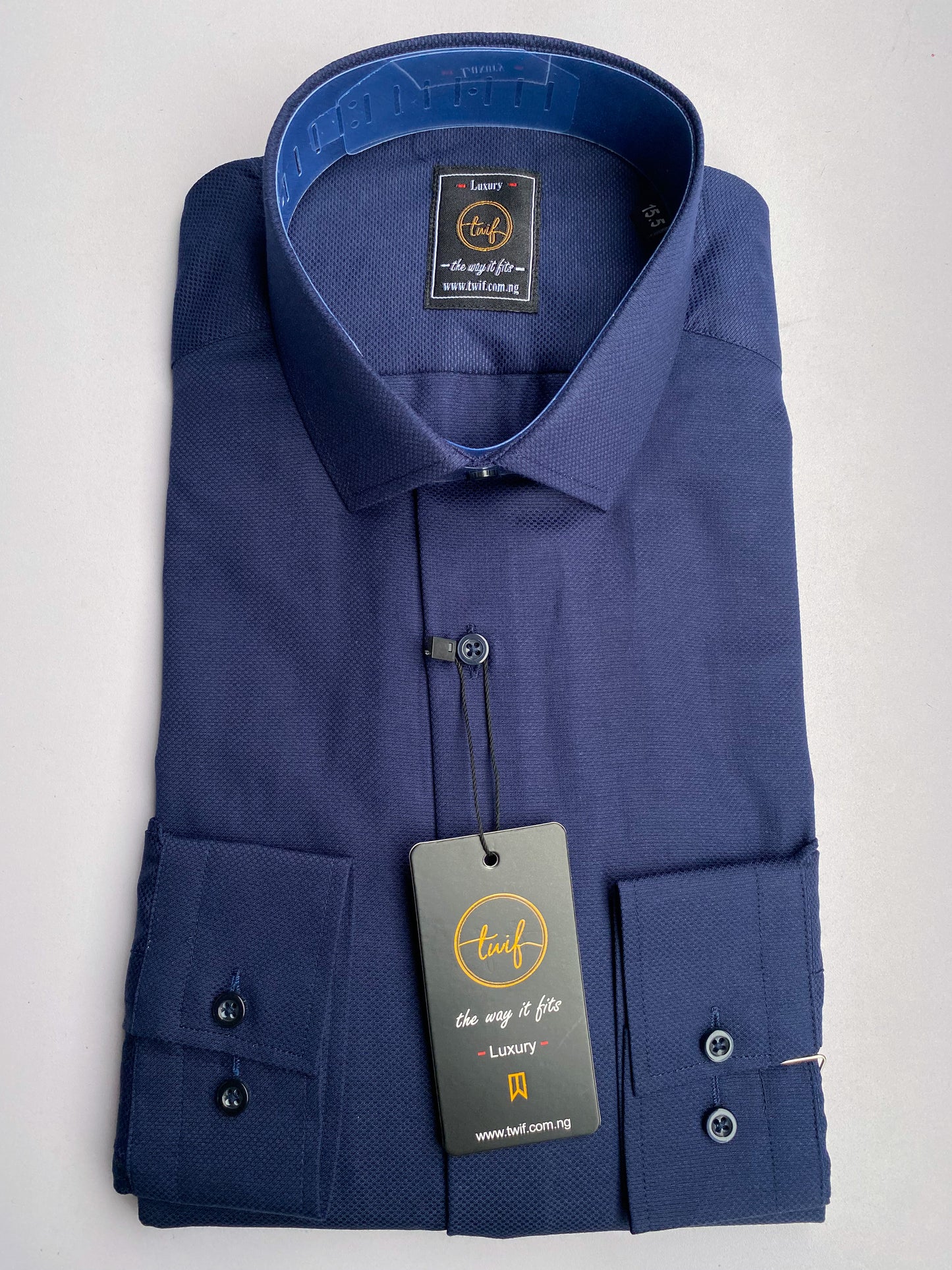 Navy blue oxford shirt