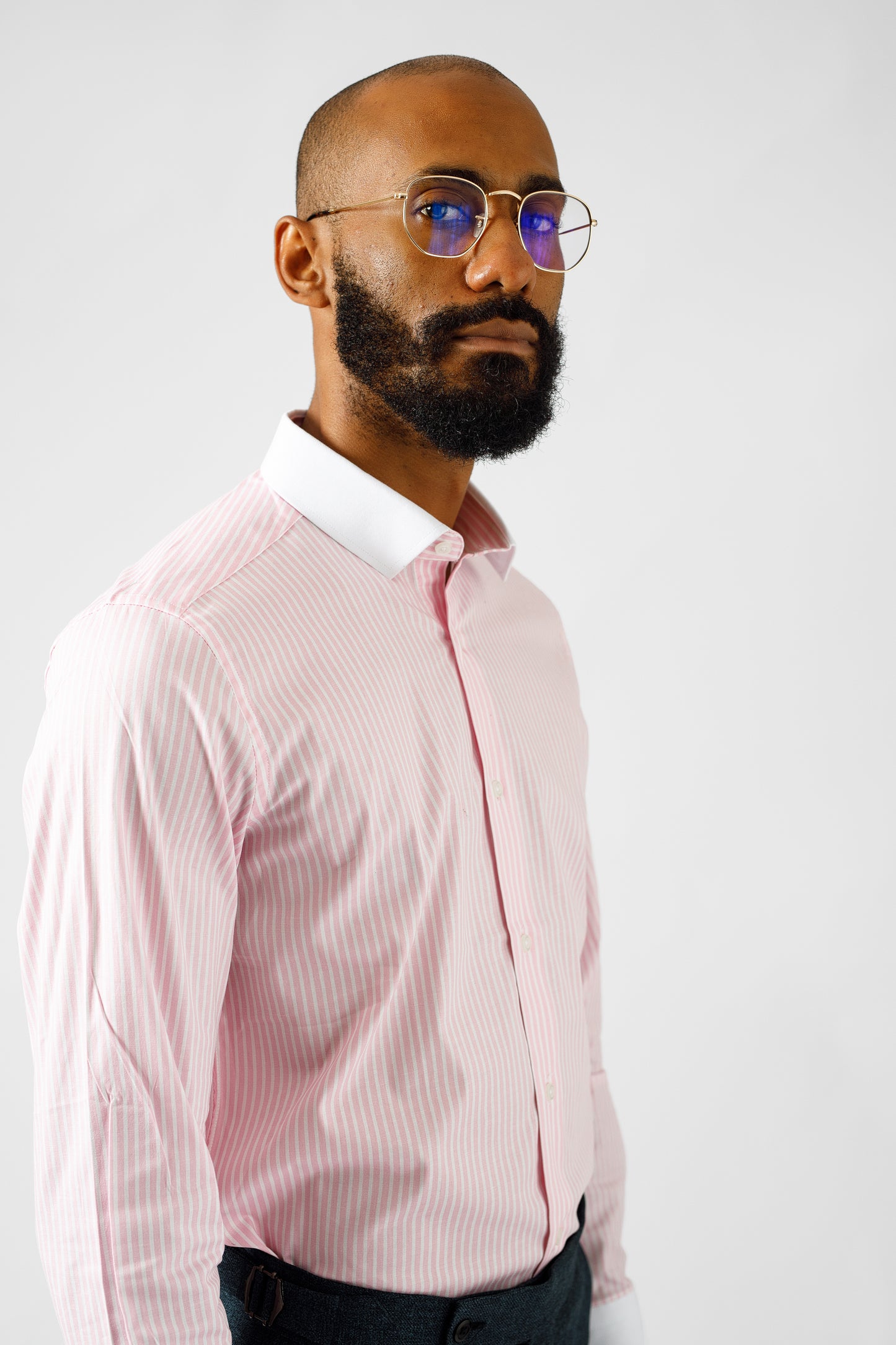 Pink stripe shirt